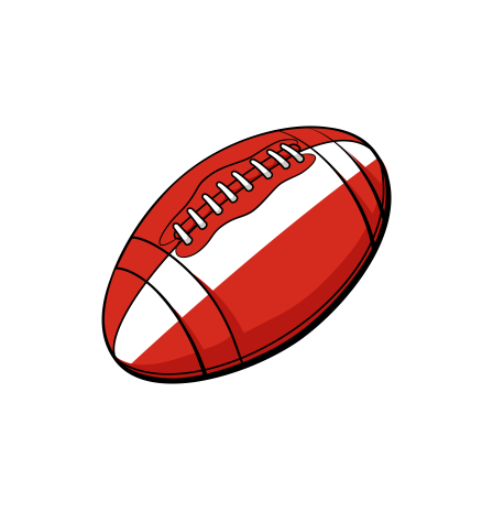 Canada Rugby Ball T-Shirt (Red)